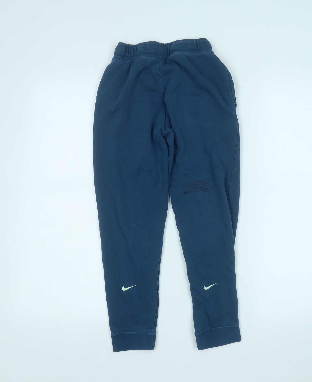 Nike Boys Blue  Cotton Jogger Trousers Size S  Regular