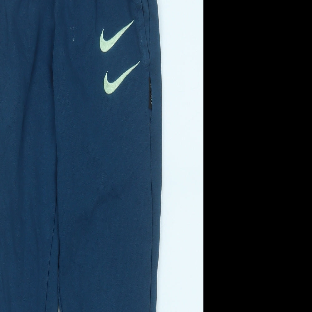 Nike Boys Blue  Cotton Jogger Trousers Size S  Regular