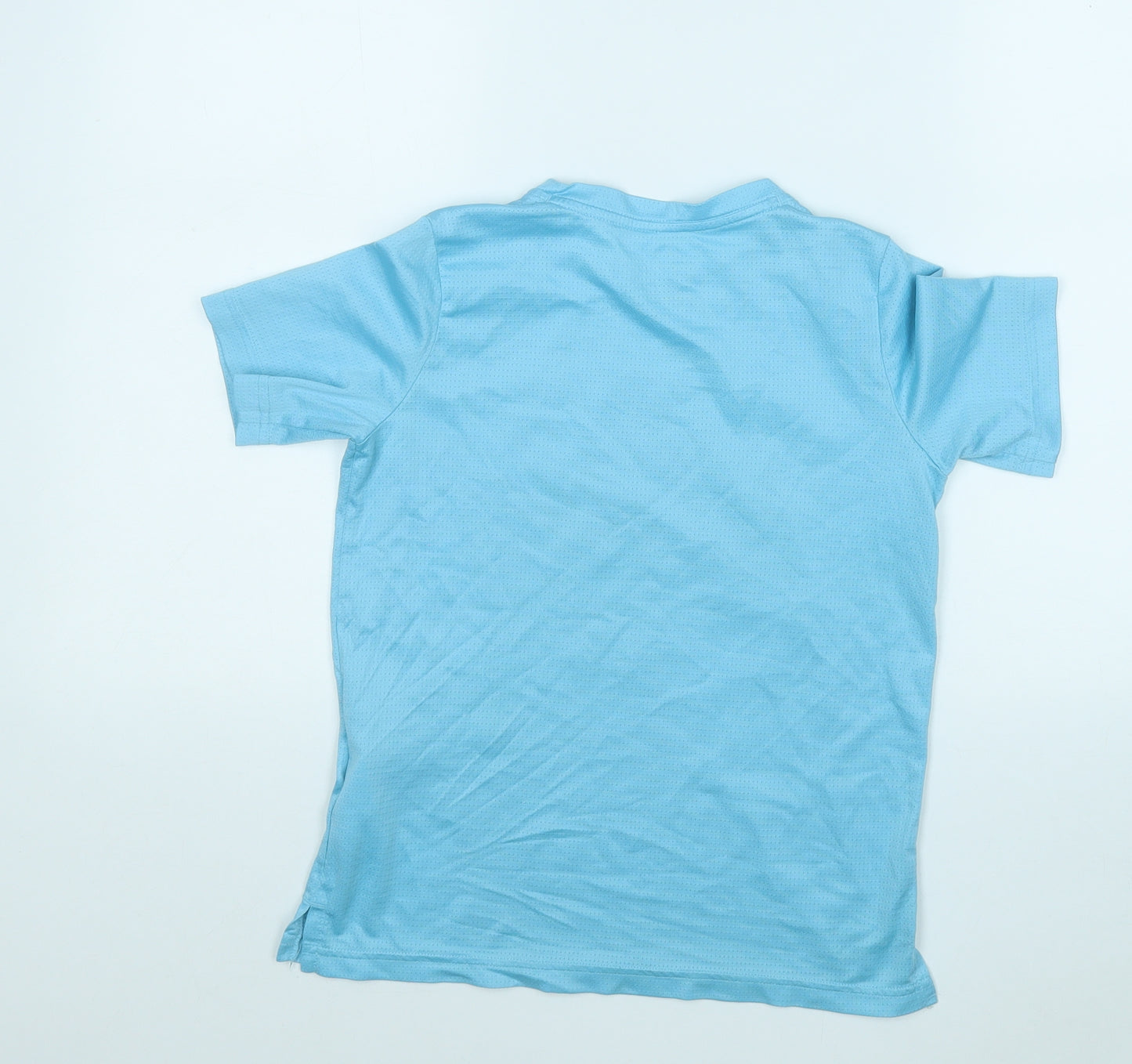 Nike Boys Blue  Polyester Basic T-Shirt Size M Round Neck