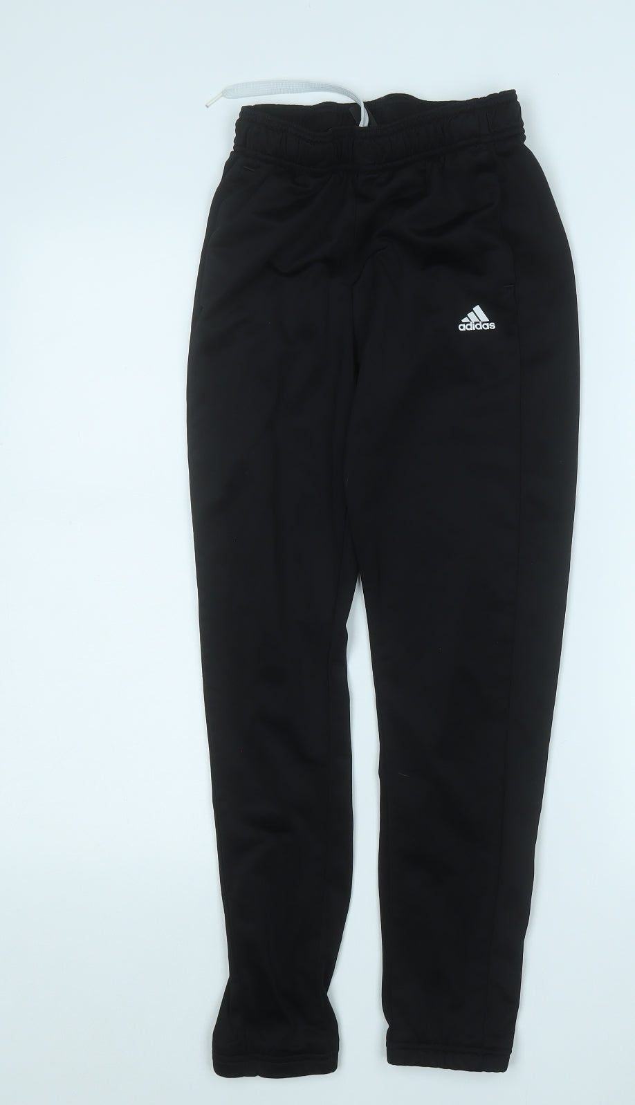 adidas Boys Black  Polyester Jogger Trousers Size 11-12 Years  Regular