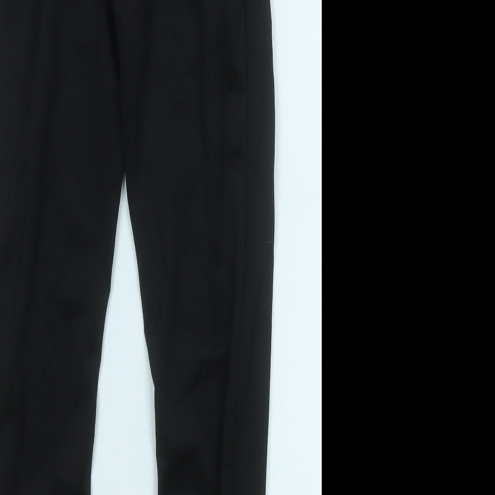 adidas Boys Black  Polyester Jogger Trousers Size 11-12 Years  Regular