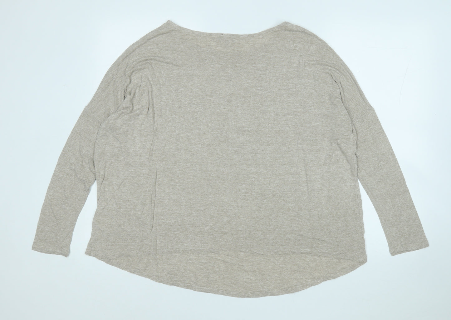 Phone Eight Womens Beige Round Neck  Viscose Pullover Jumper Size M