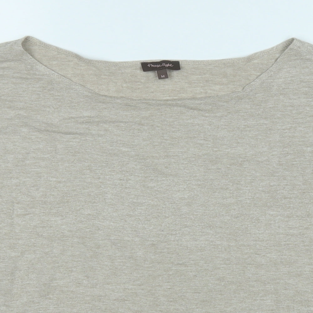 Phone Eight Womens Beige Round Neck  Viscose Pullover Jumper Size M