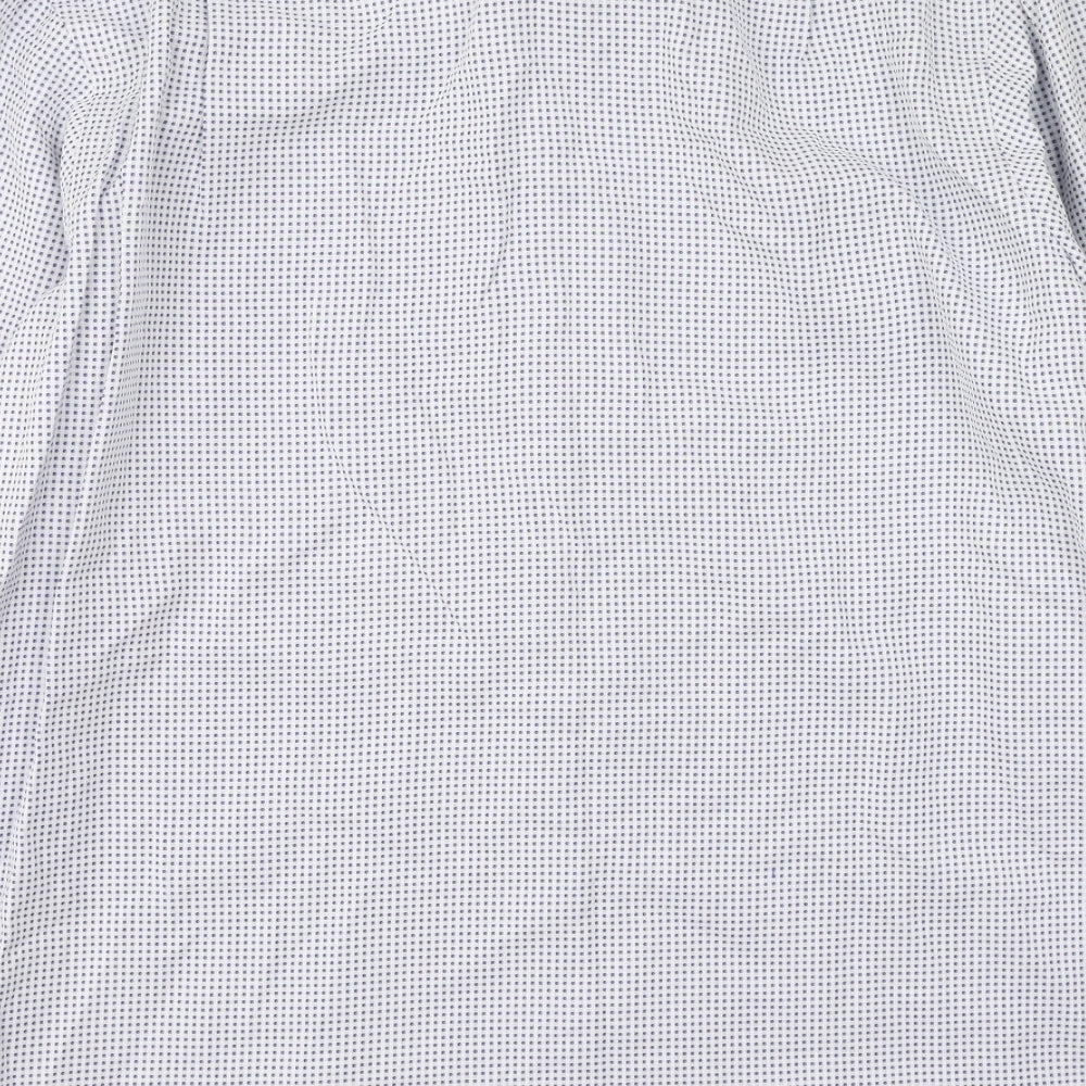 Charles Tyrwhitt Mens Blue  Cotton  Button-Up Size 42 Collared