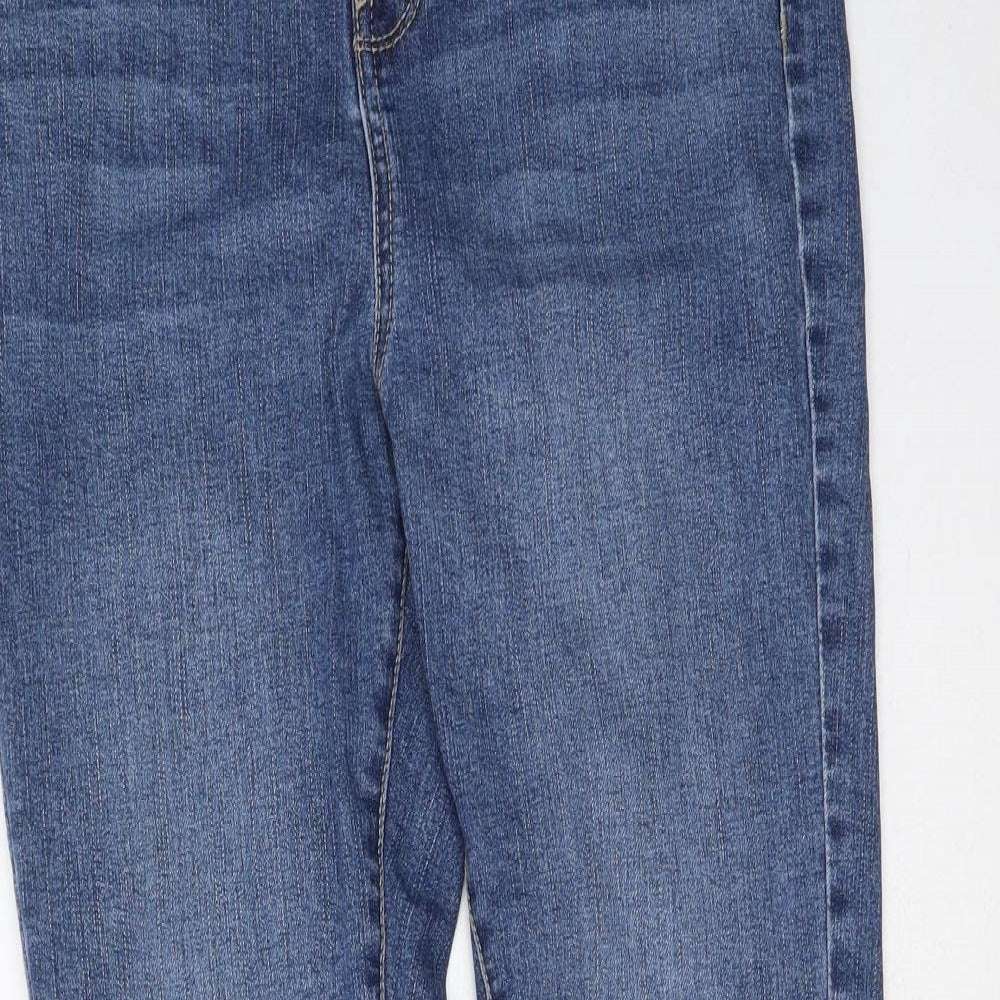 George  Womens Blue  Cotton Skinny Jeans Size 12 L27 in Regular