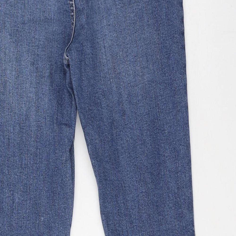 George  Womens Blue  Cotton Skinny Jeans Size 12 L27 in Regular