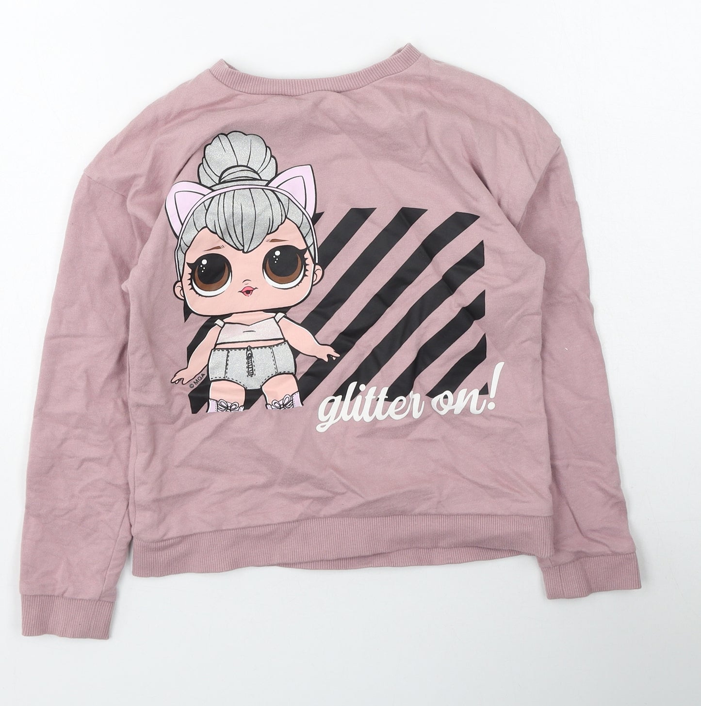 Nutmeg Girls Multicoloured  Cotton Pullover Sweatshirt Size 8-9 Years