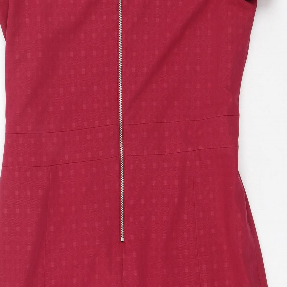 NEXT Womens Red  Polyester Pencil Dress  Size 14  Round Neck