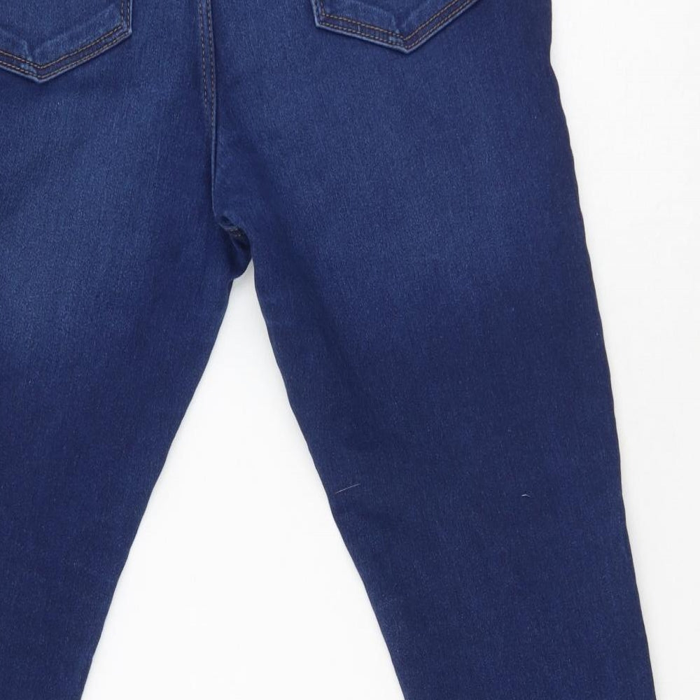 Primark Womens Blue  Cotton Skinny Jeans Size 16 L38 in Regular