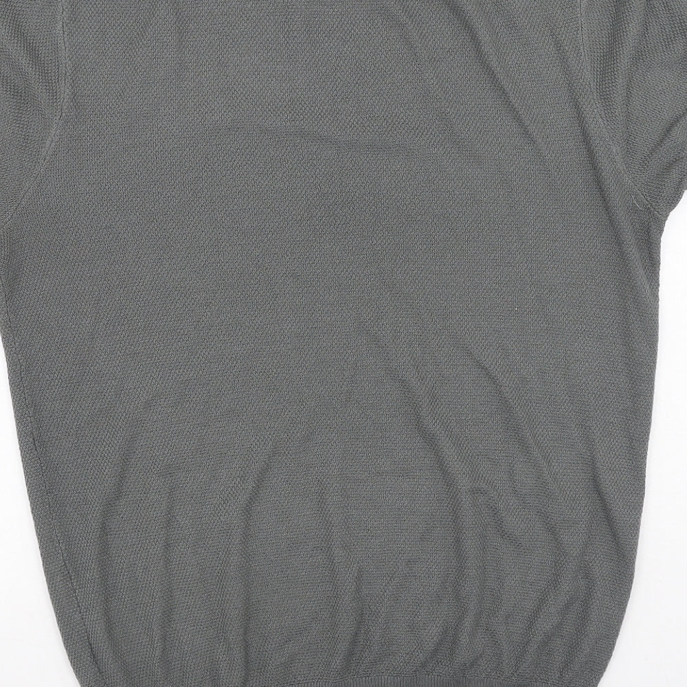 Bench Mens Grey  Acrylic  T-Shirt Size M Round Neck