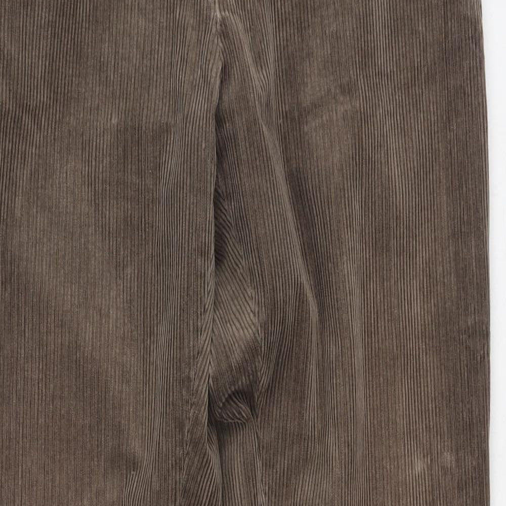 Marks and Spencer Mens Brown  Cotton Trousers  Size 36 L33 in Regular