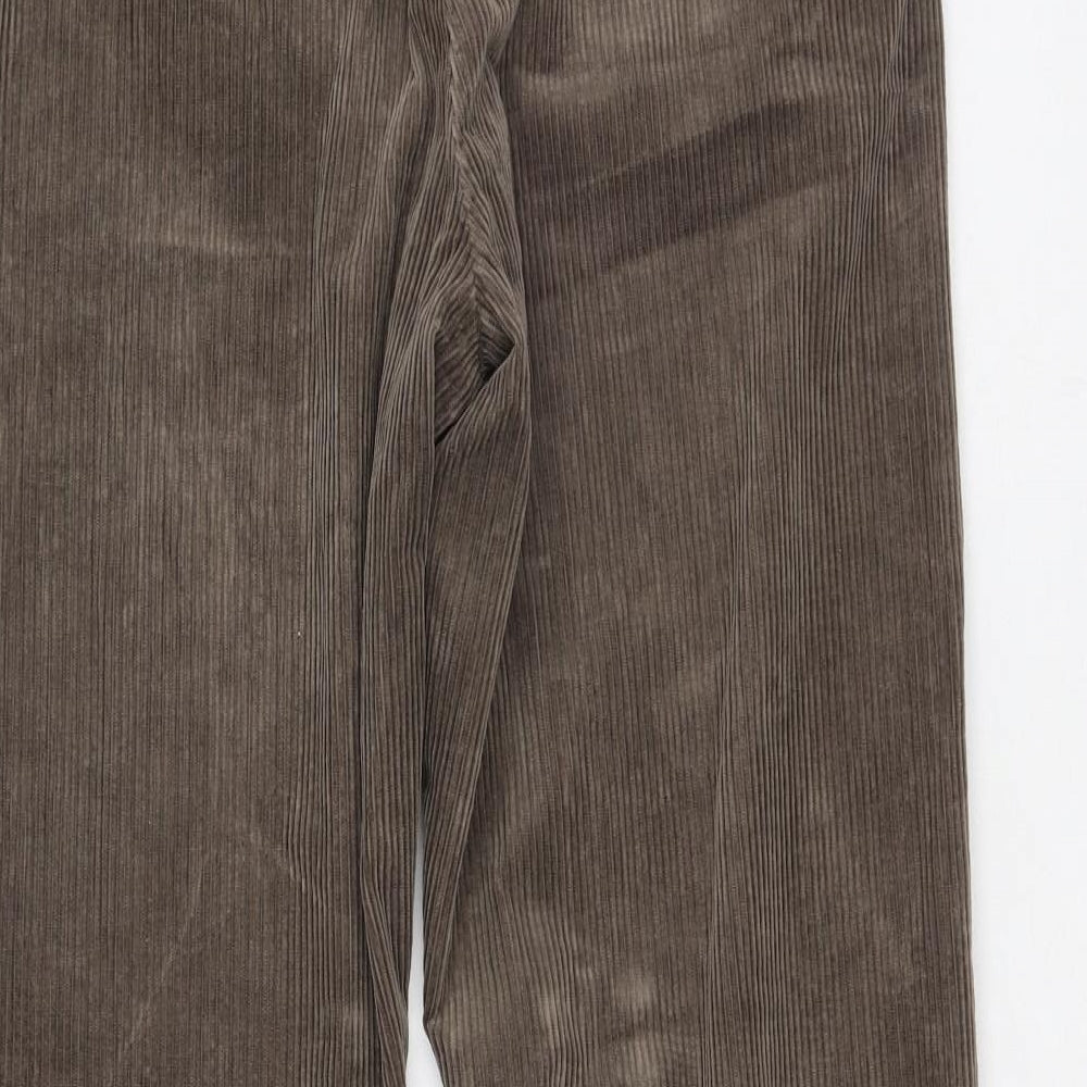 Marks and Spencer Mens Brown  Cotton Trousers  Size 36 L33 in Regular