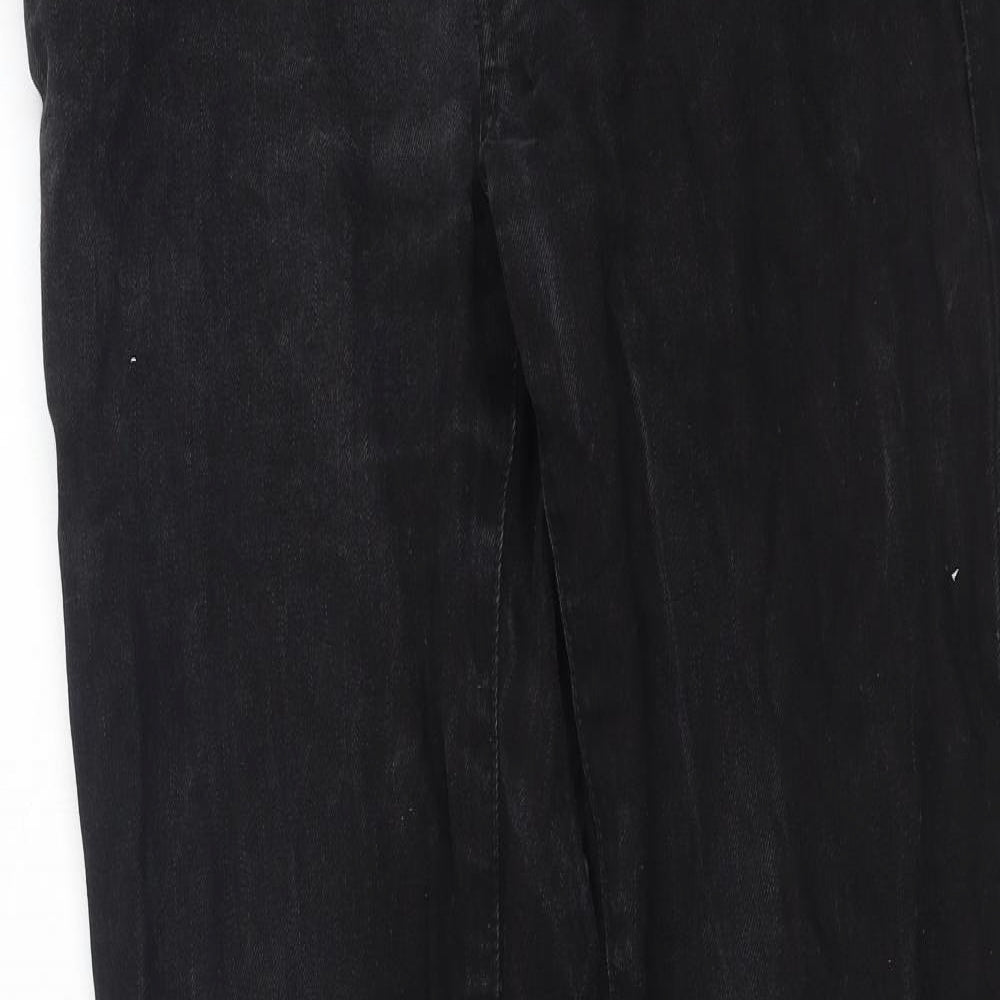 F&F Mens Black  Cotton Straight Jeans Size 34 L34 in Regular
