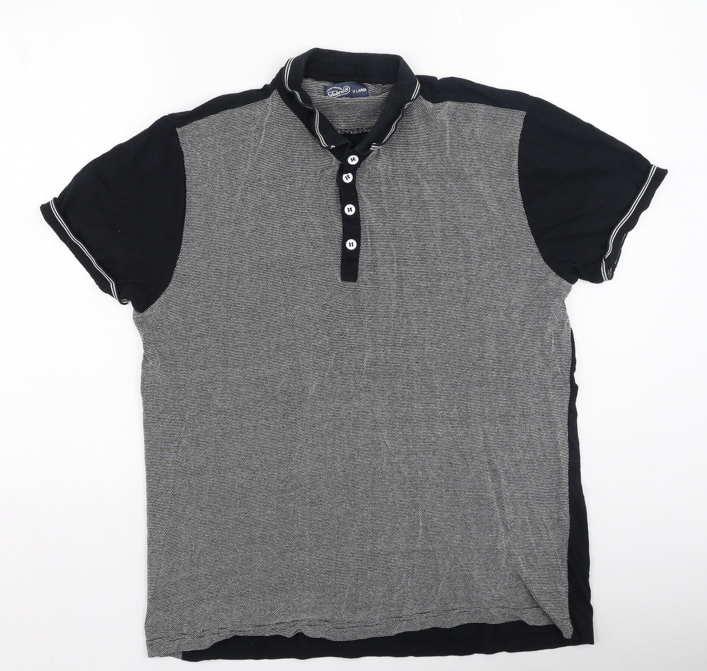 Fabric8 Mens Multicoloured  Cotton  Polo Size XL Collared