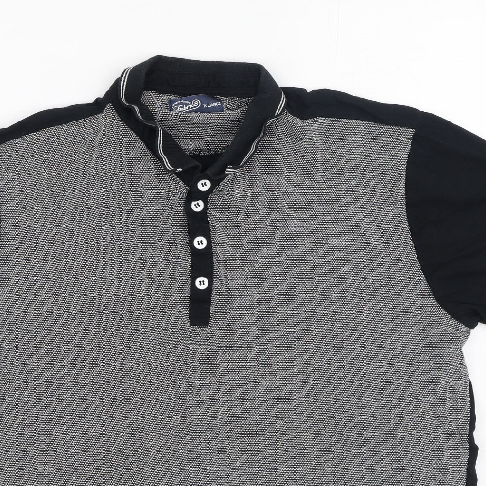 Fabric8 Mens Multicoloured  Cotton  Polo Size XL Collared