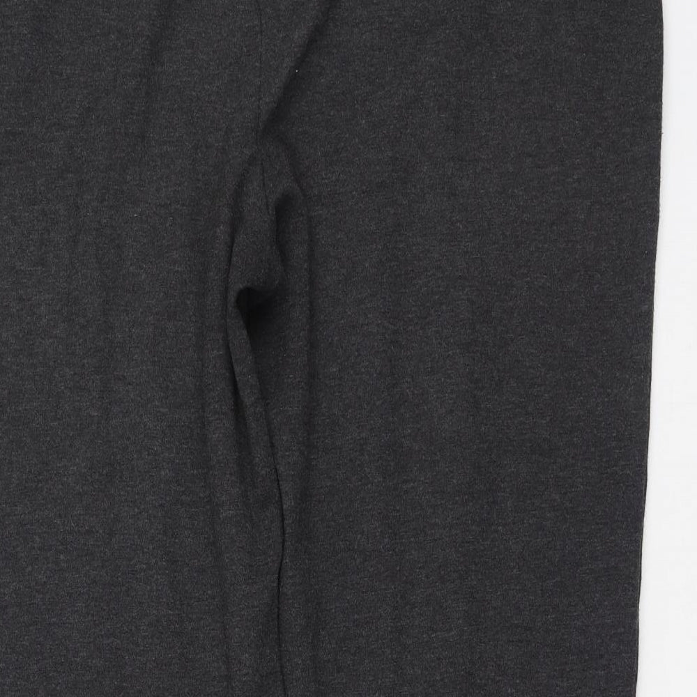 Marks and Spencer Womens Grey  Polyester Jogger Trousers Size 20 L37 in Regular
