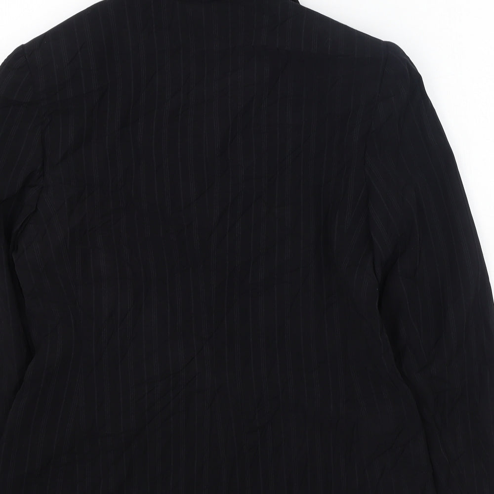 Autonomy Womens Black Striped  Jacket  Size 12