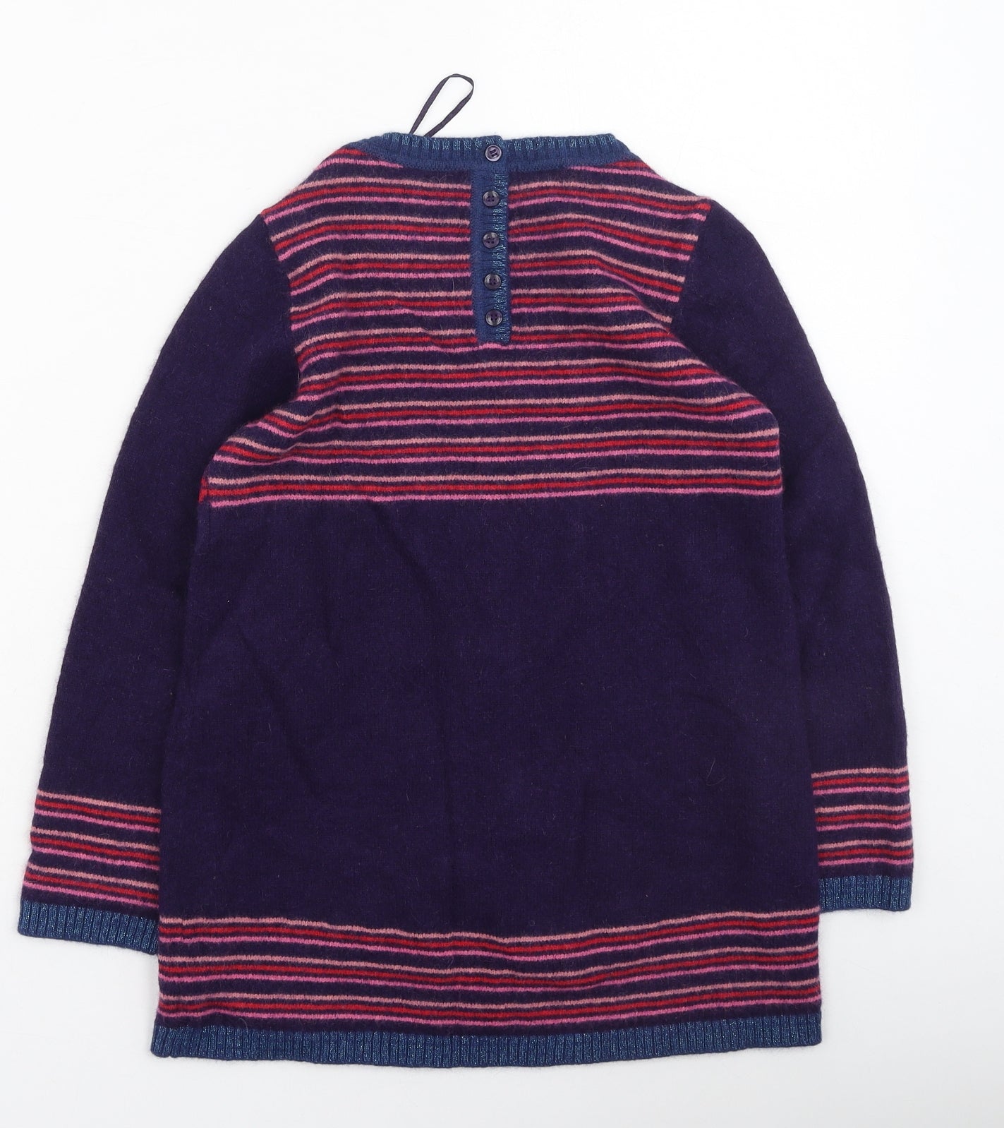 Monsoon Girls Multicoloured Geometric Wool Fit & Flare  Size 8-9 Years  Round Neck