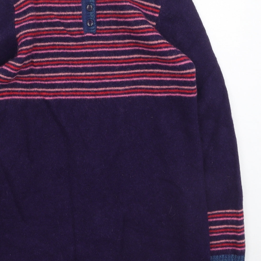 Monsoon Girls Multicoloured Geometric Wool Fit & Flare  Size 8-9 Years  Round Neck