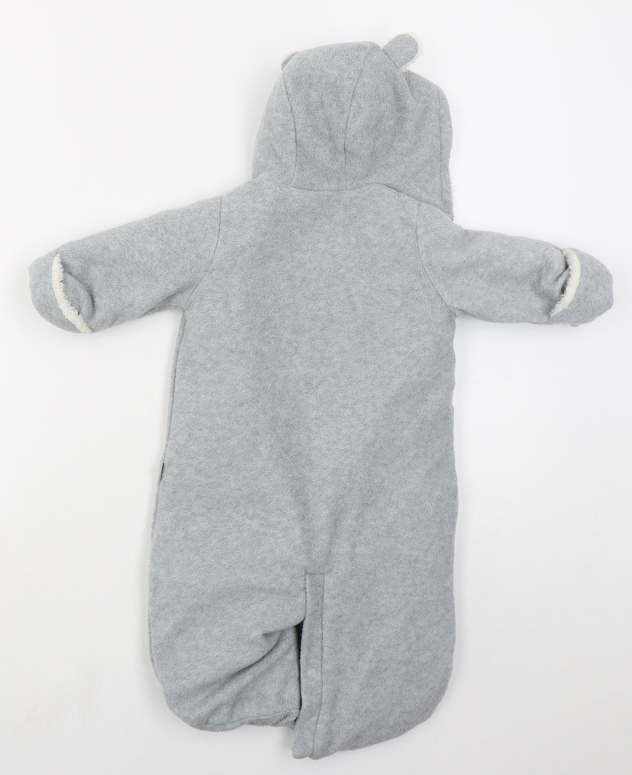 Gap Baby Grey Solid Polyester Cami One Piece Size 0-3 Months  Zip - Sleeping Bag