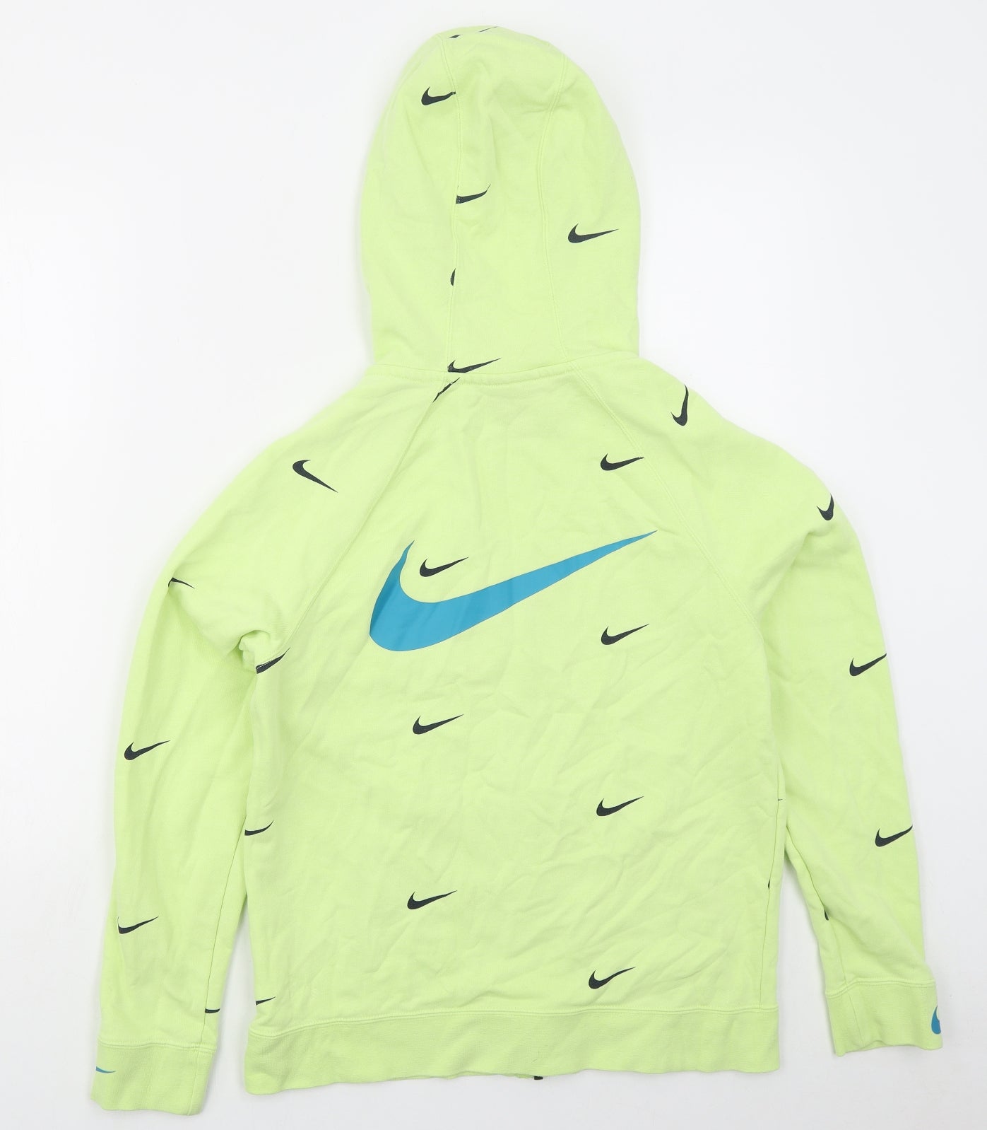 Nike Boys Grey  Cotton Full Zip Hoodie Size XL  Zip