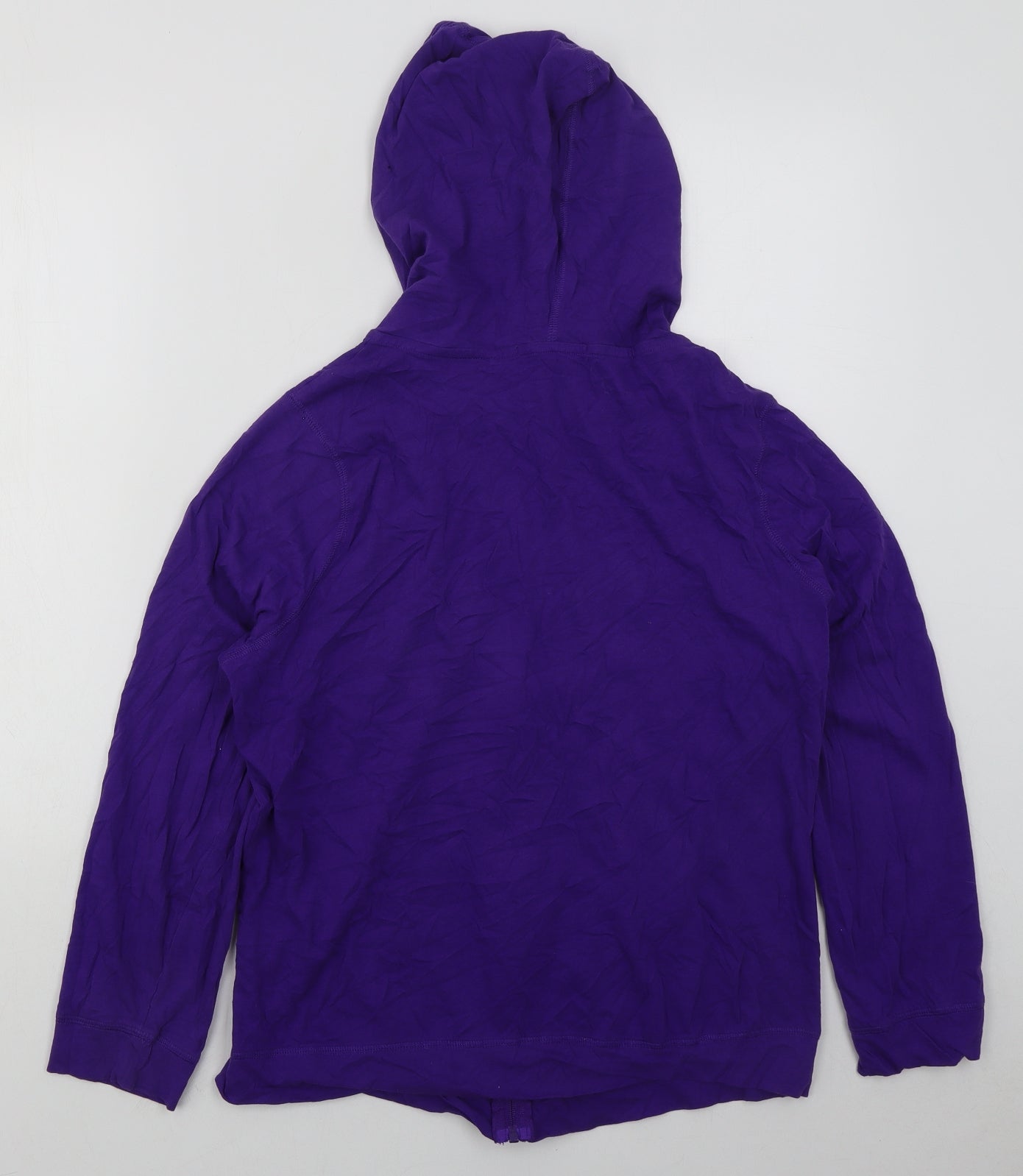 George Womens Purple  Cotton Full Zip Hoodie Size 18  Zip