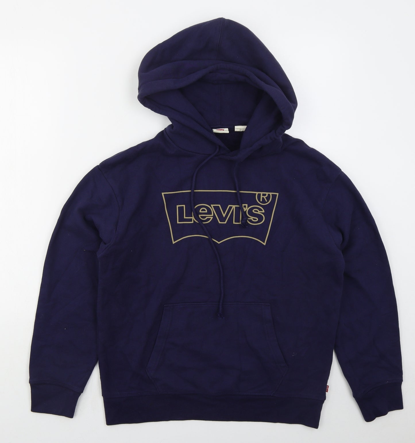 Levi's Mens Blue  Cotton Pullover Hoodie Size S