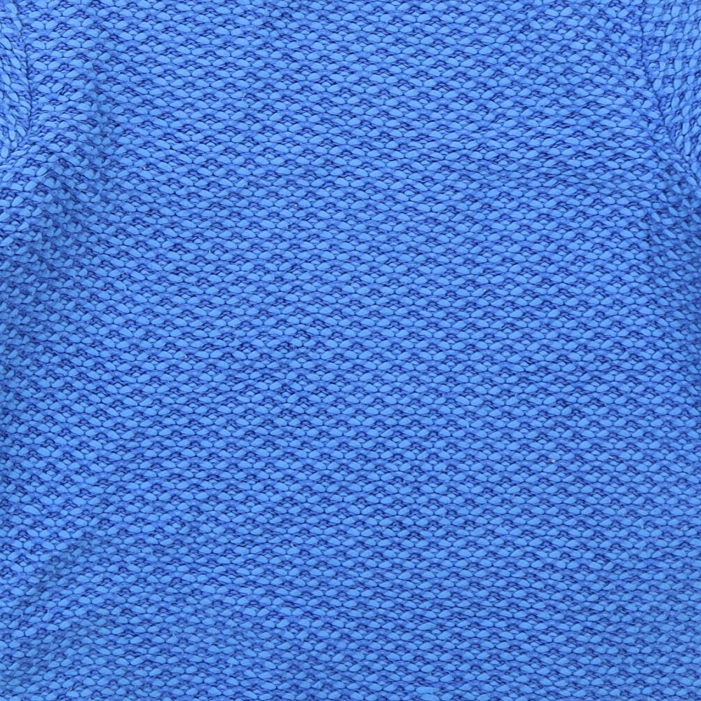 Marks and Spencer Womens Blue Crew Neck  Acrylic Pullover Jumper Size 12
