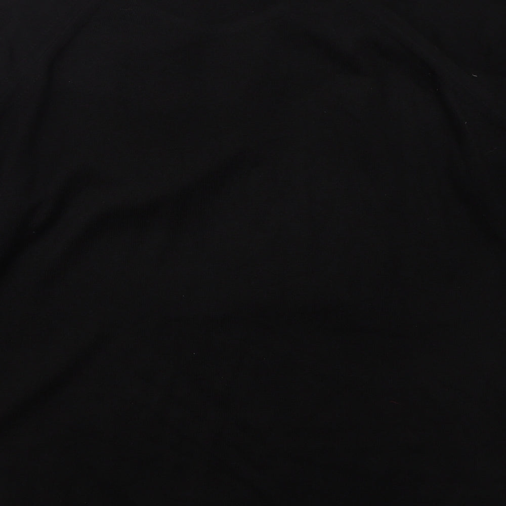 Classics Womens Black Collared  Acrylic Pullover Jumper Size 28