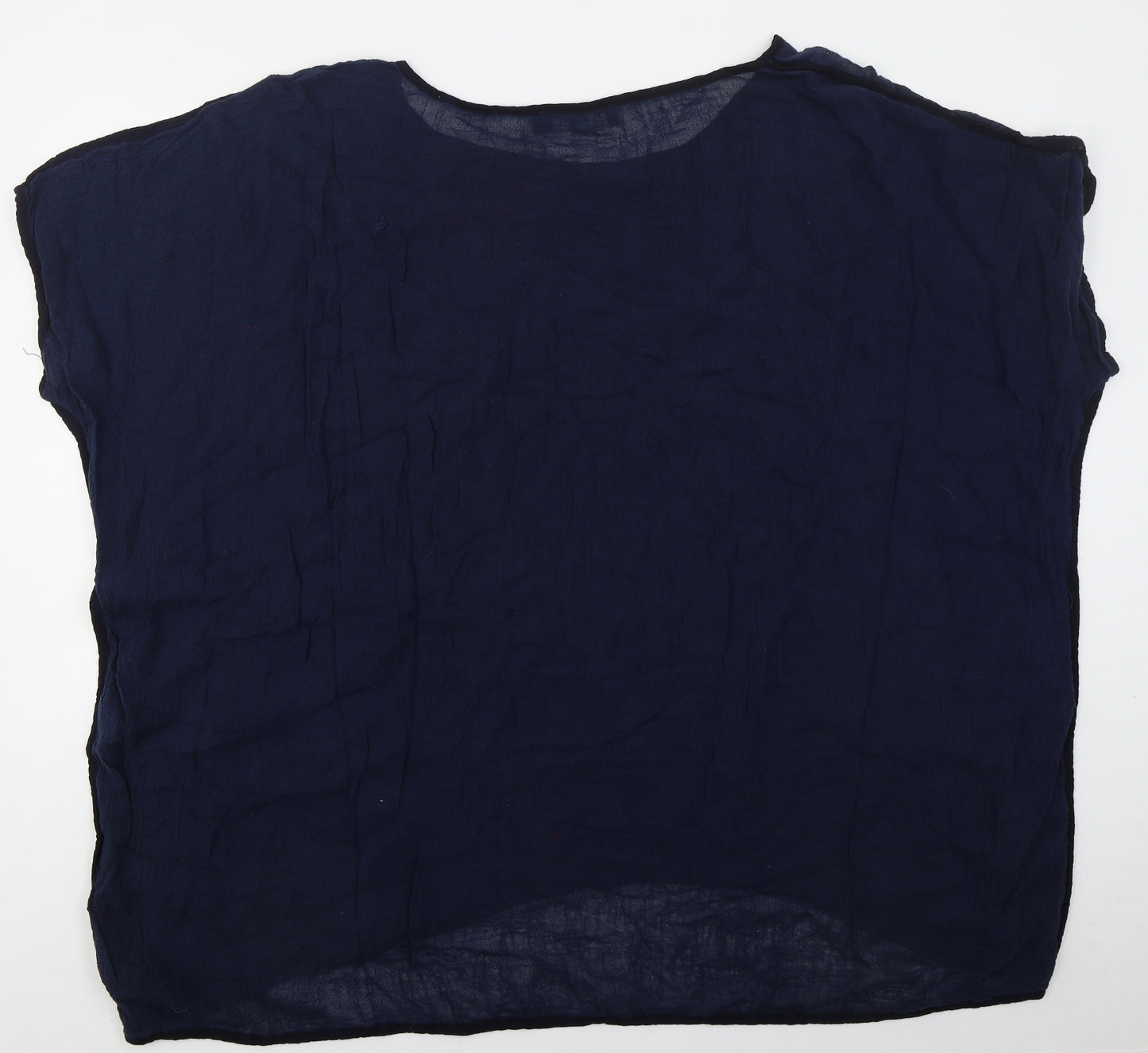 Join Clothes Womens Blue  Linen T-Shirt Dress  One Size  Boat Neck Pullover