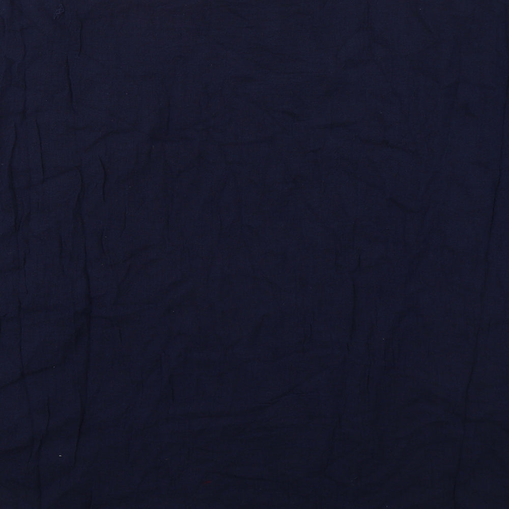 Join Clothes Womens Blue  Linen T-Shirt Dress  One Size  Boat Neck Pullover