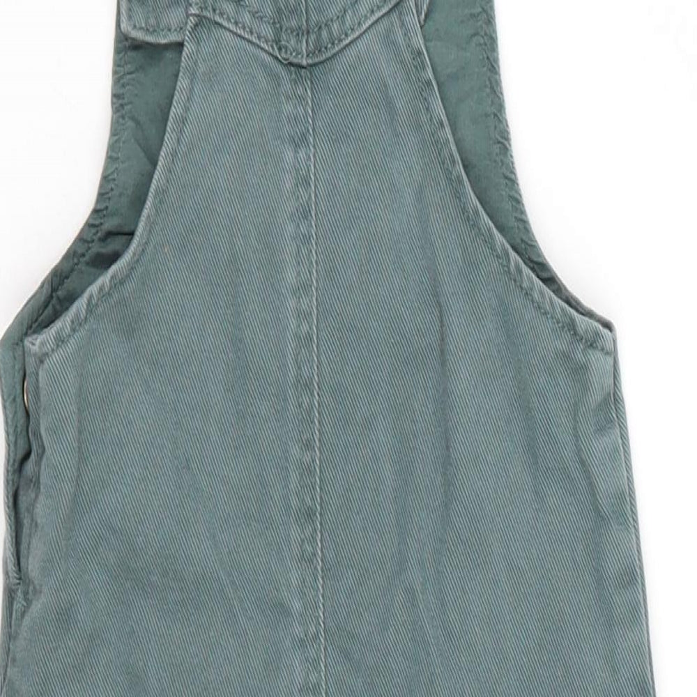 Marks and Spencer Baby Green  Cotton Dungaree One-Piece Size 9-12 Months  Button