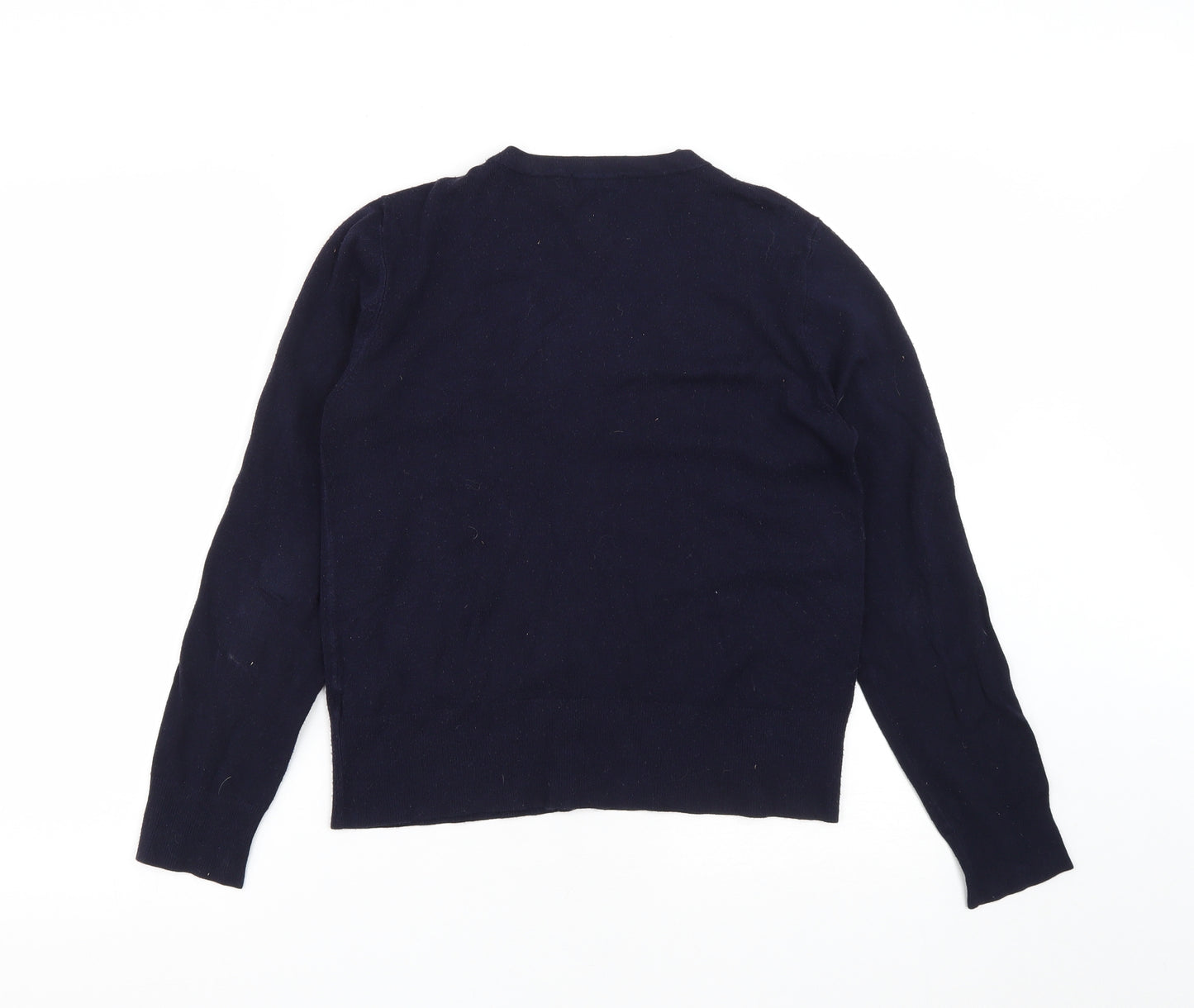 Matalan Womens Blue Round Neck  Viscose Cardigan Jumper Size 14
