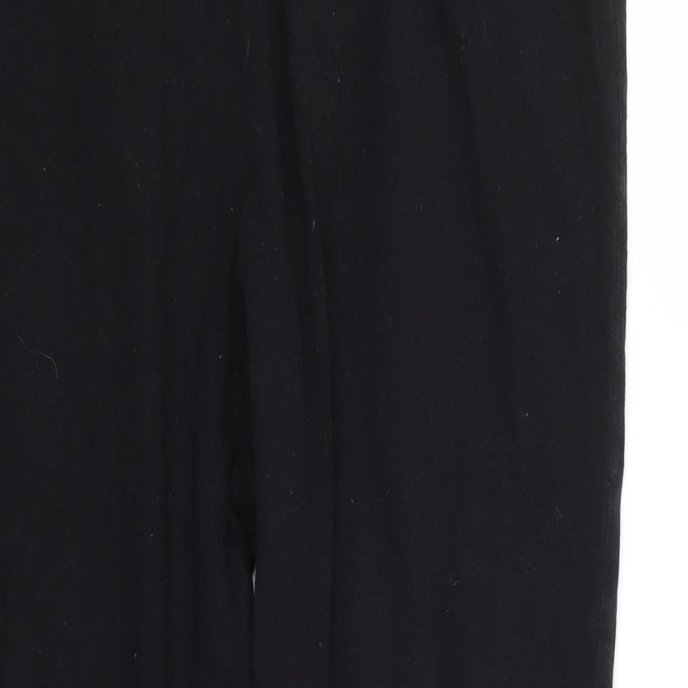Firetrap Womens Black  Cotton Jogger Trousers Size 14 L27 in Regular