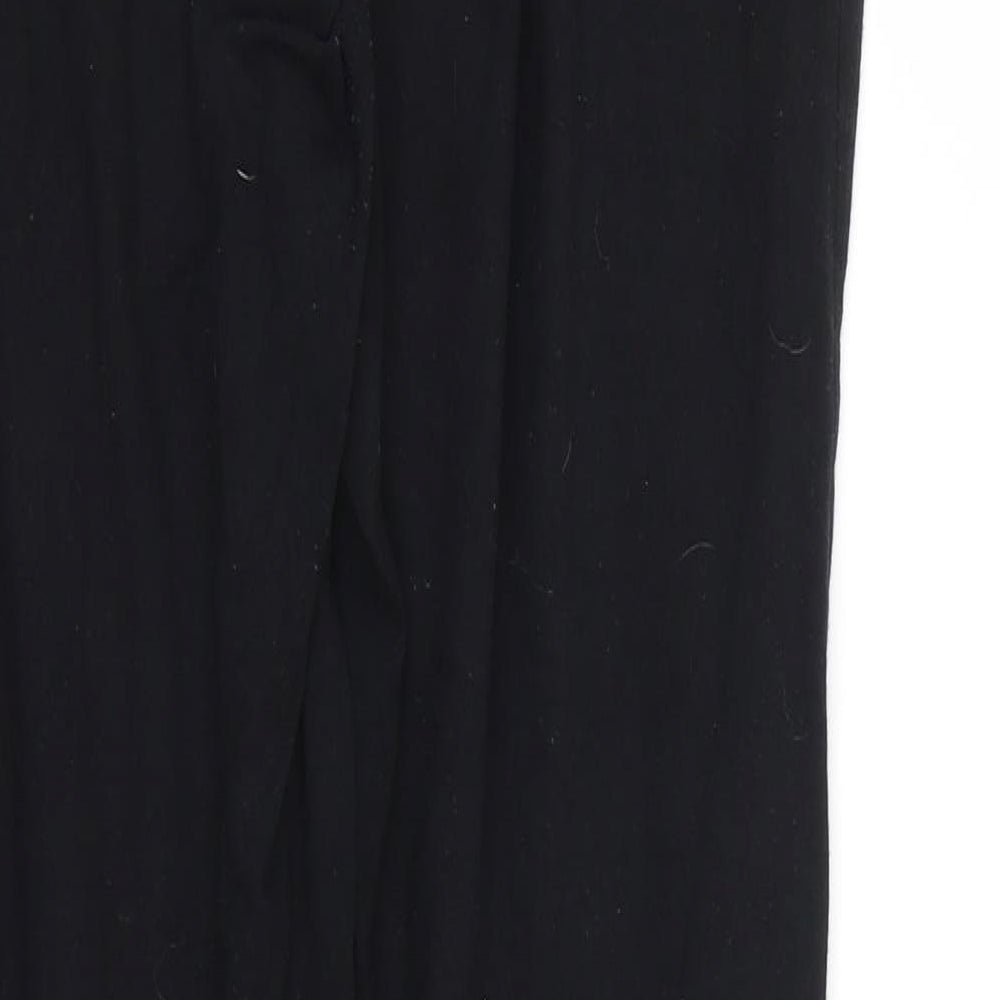 Firetrap Womens Black  Cotton Jogger Trousers Size 14 L27 in Regular
