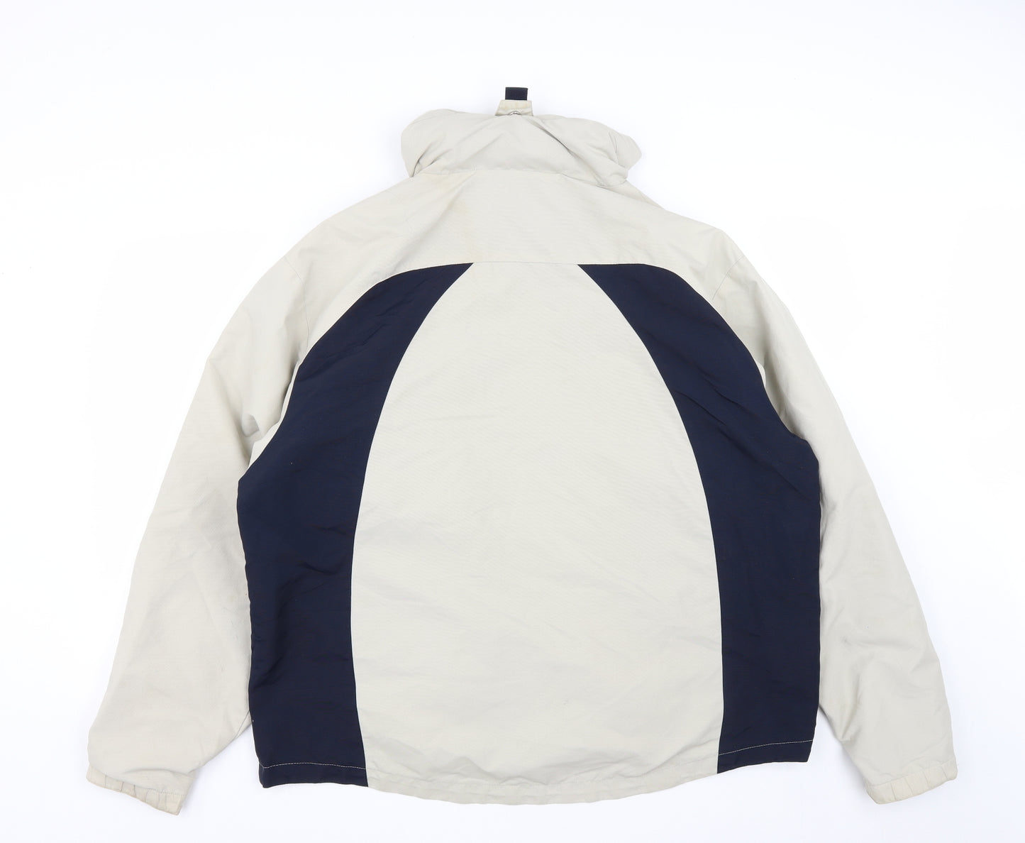 Kickers Mens Beige   Rain Coat Coat Size L  Zip