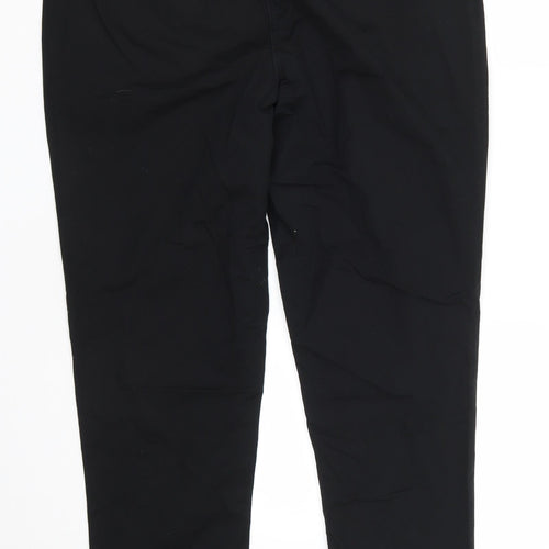 NEXT Womens Black  Cotton Straight Jeans Size 16 L28 in Regular Zip