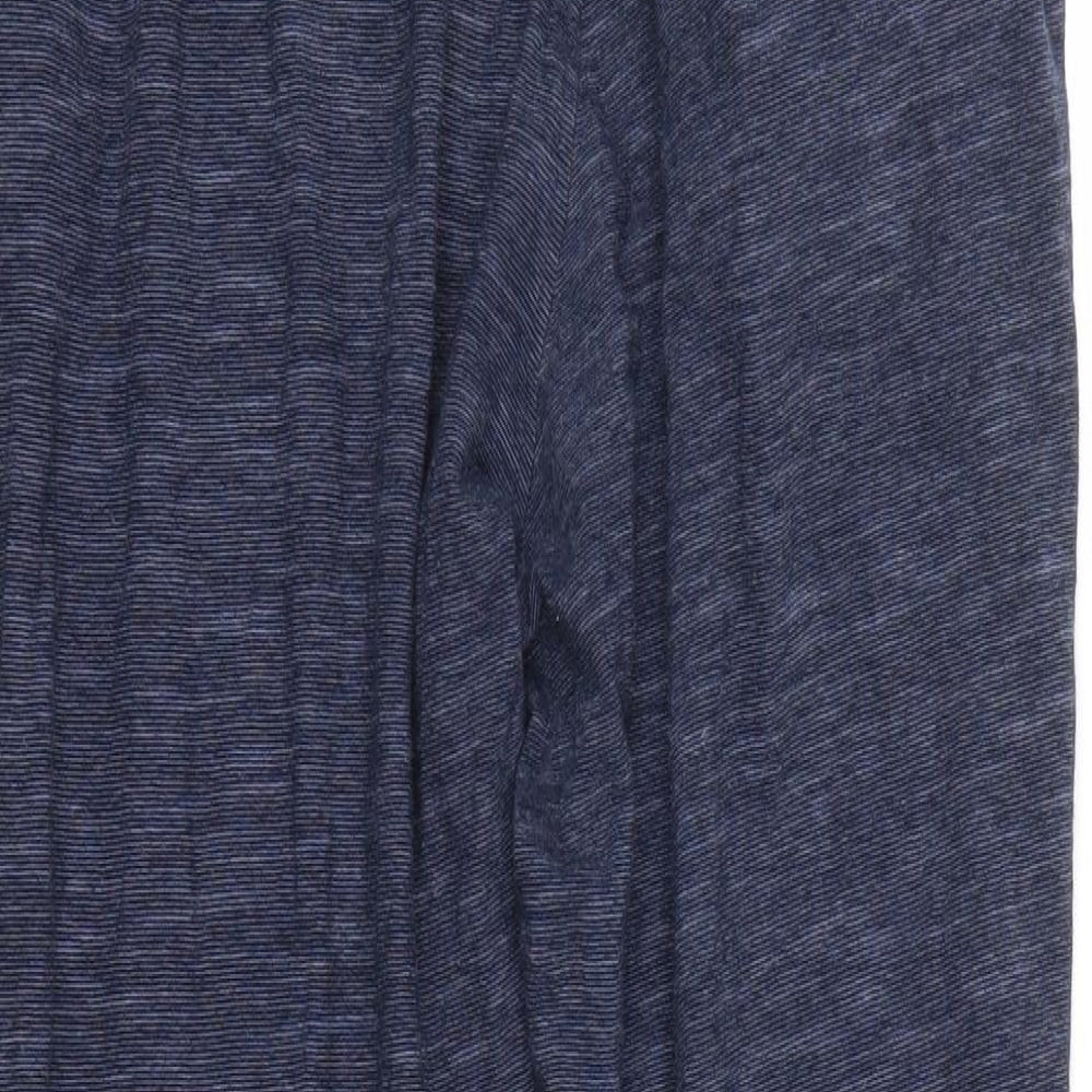 Primark Mens Blue Solid Cotton  Pyjama Pants Size L  Drawstring