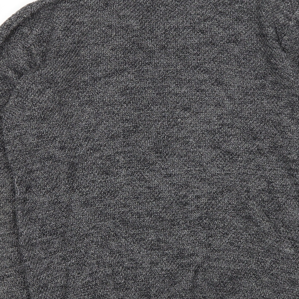 NEXT Mens Black Round Neck  Cotton Pullover Jumper Size M