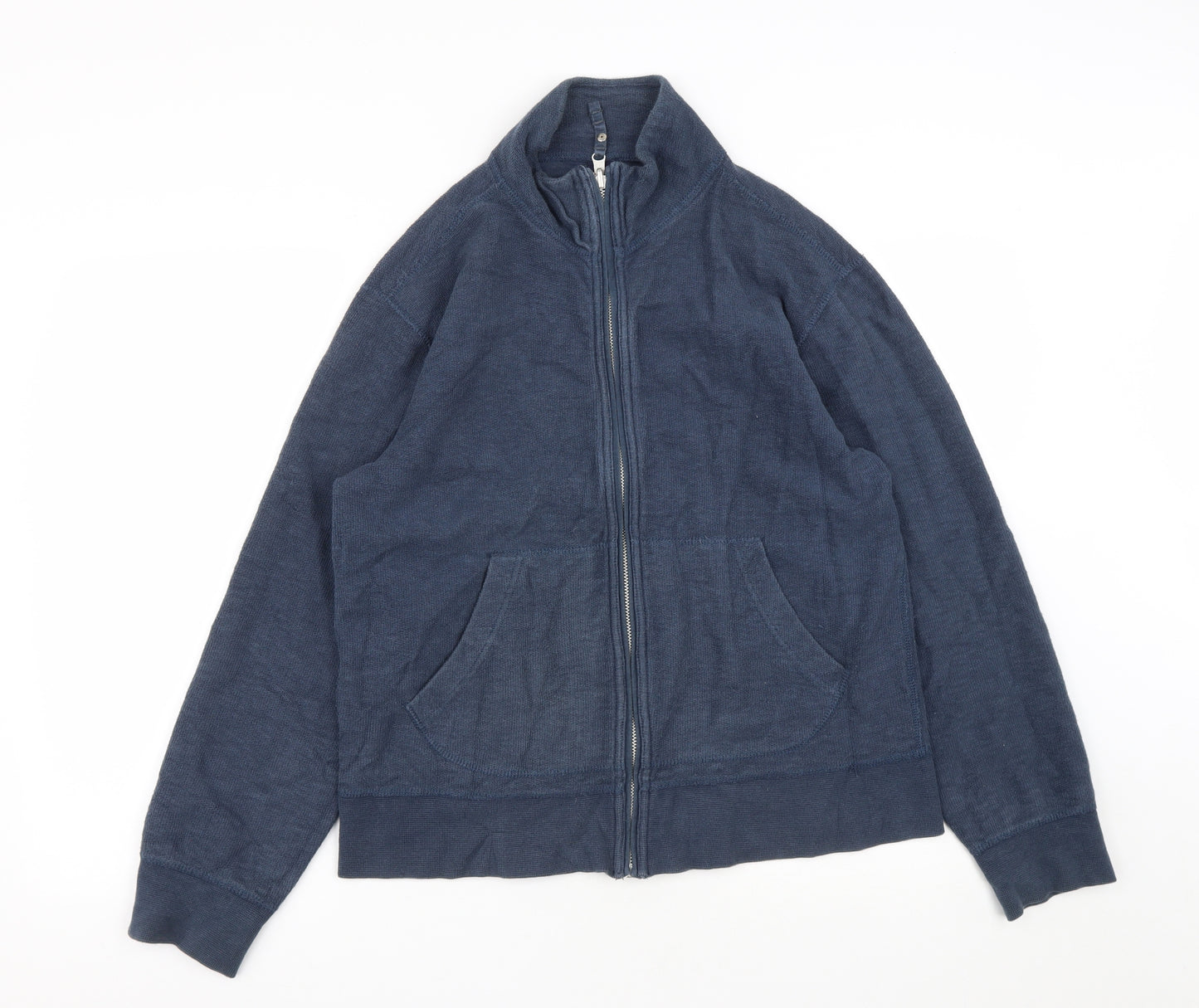 Gap Mens Blue  Polyester Full Zip Sweatshirt Size S