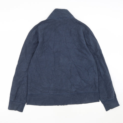 Gap Mens Blue  Polyester Full Zip Sweatshirt Size S