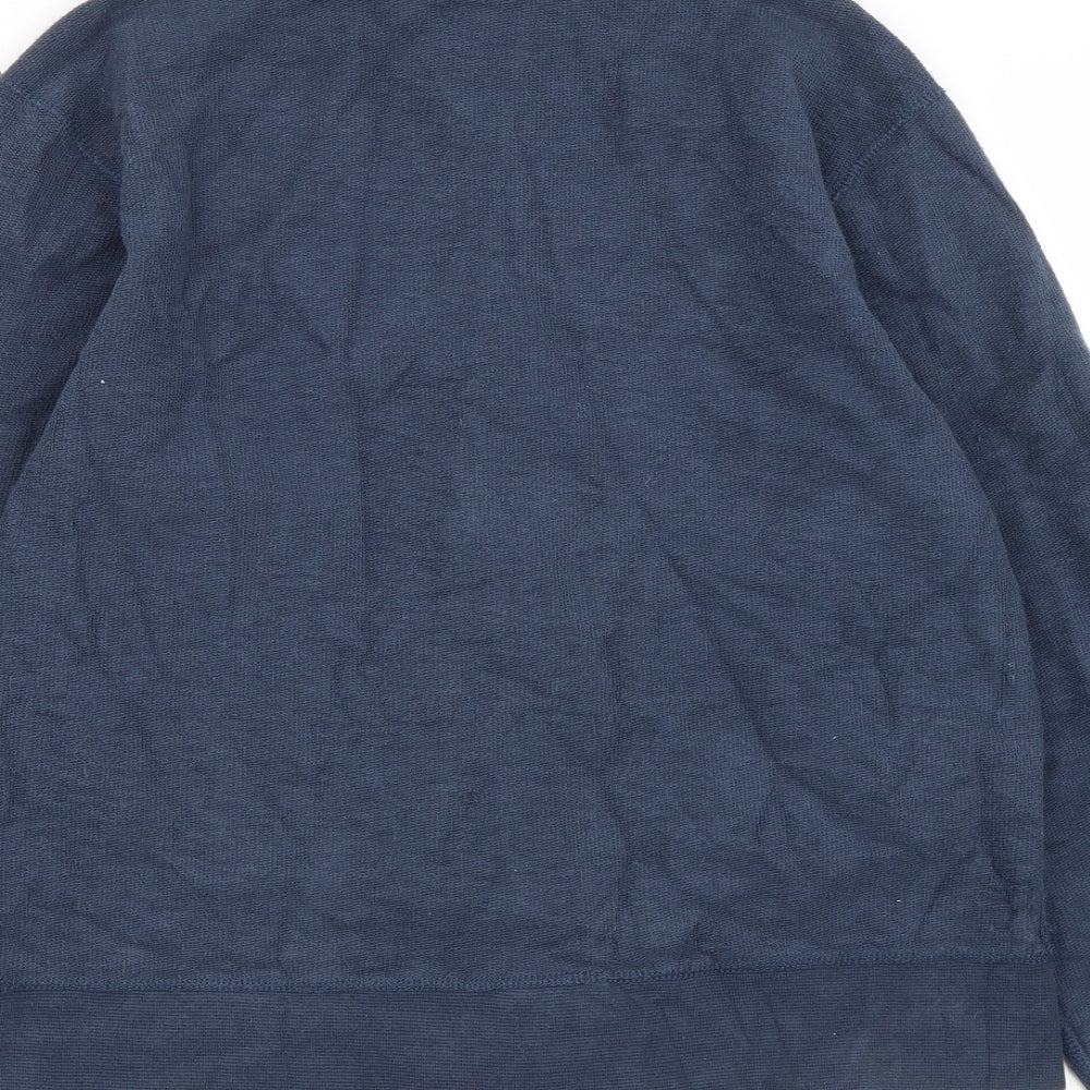 Gap Mens Blue  Polyester Full Zip Sweatshirt Size S