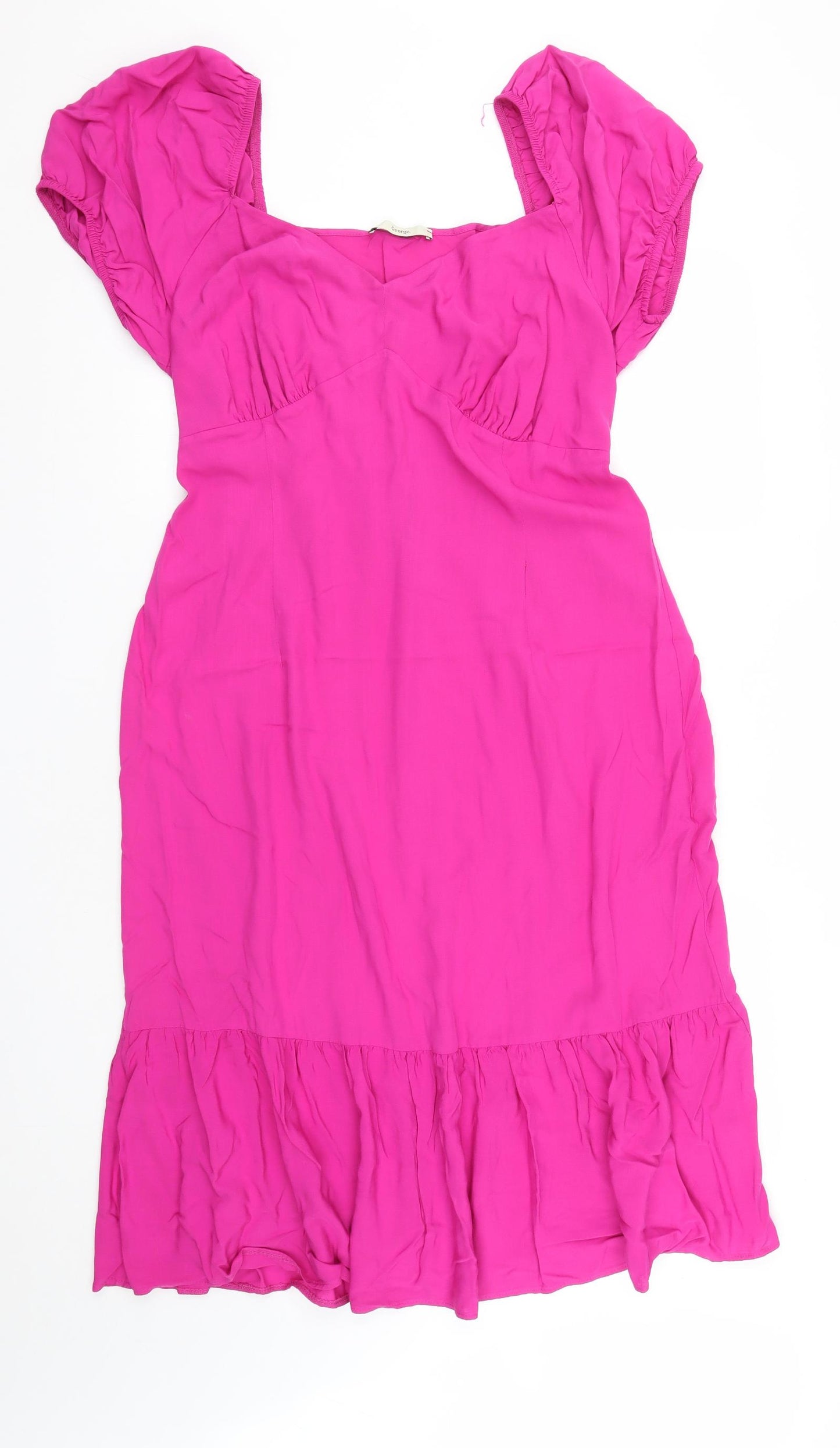 George Womens Pink  Viscose Maxi  Size 16  Sweetheart