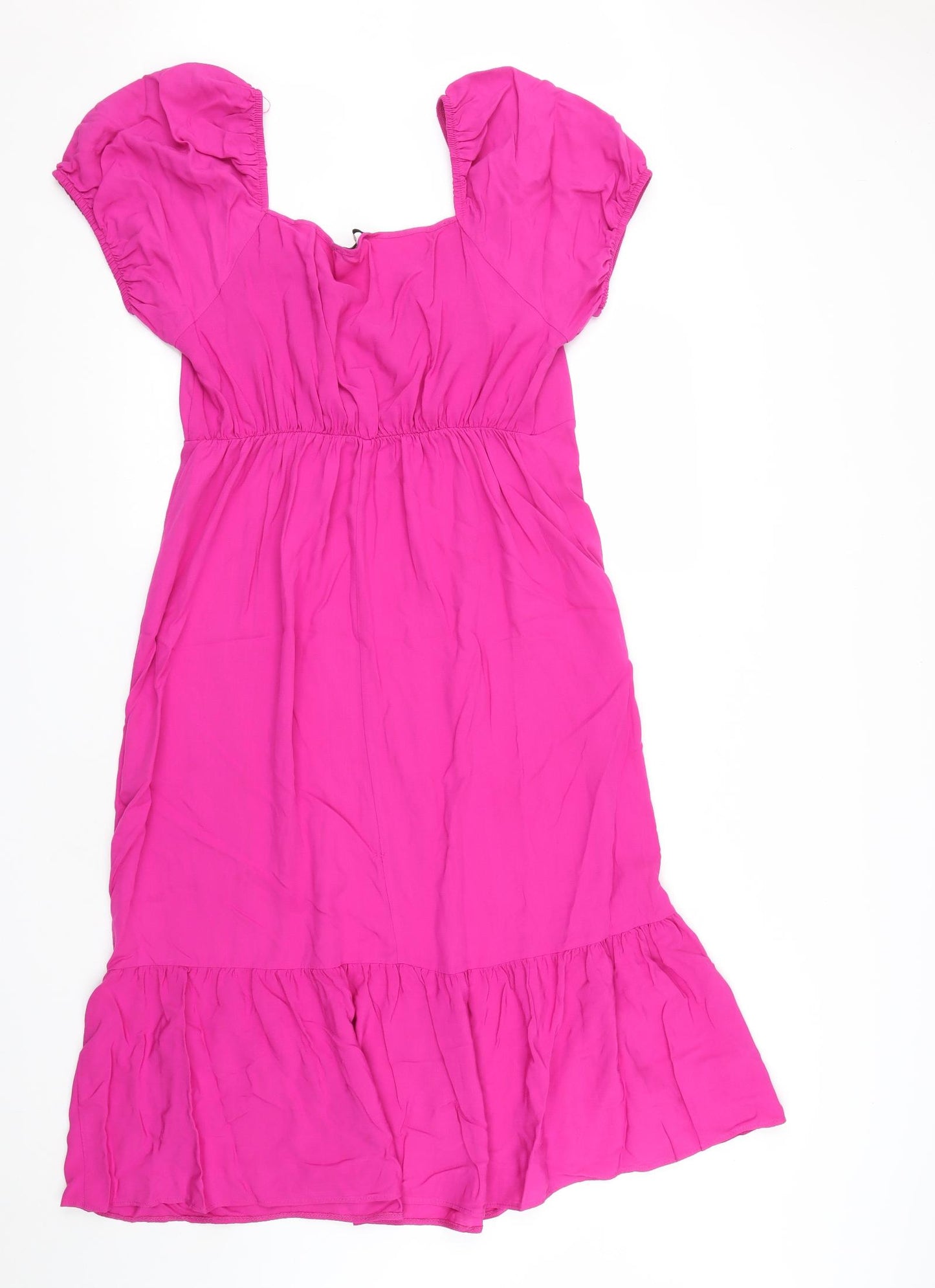 George Womens Pink  Viscose Maxi  Size 16  Sweetheart