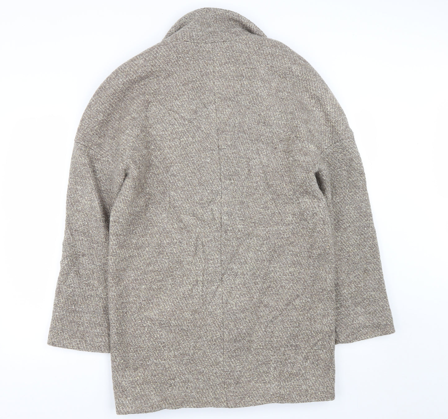 La Redoute Womens Grey   Pea Coat Coat Size 14  Snap