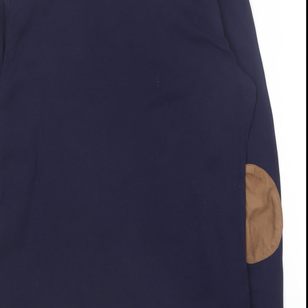 Ralph Lauren Mens Blue Round Neck  Cotton Pullover Jumper Size M