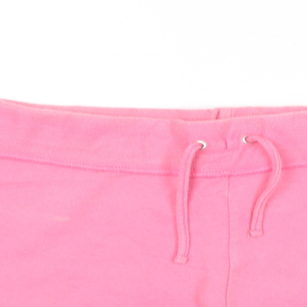 BHS Womens Pink  Cotton Sweat Shorts Size 14 L12 in Regular