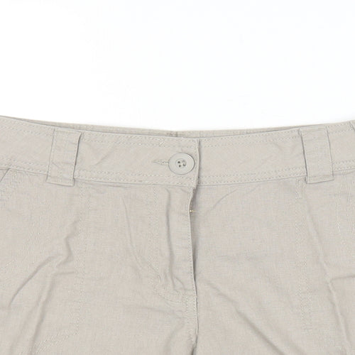 George Womens Brown  Linen Chino Shorts Size 14 L14 in Regular