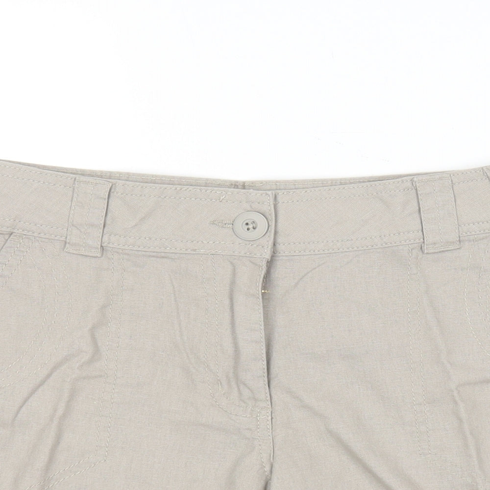 George Womens Brown  Linen Chino Shorts Size 14 L14 in Regular
