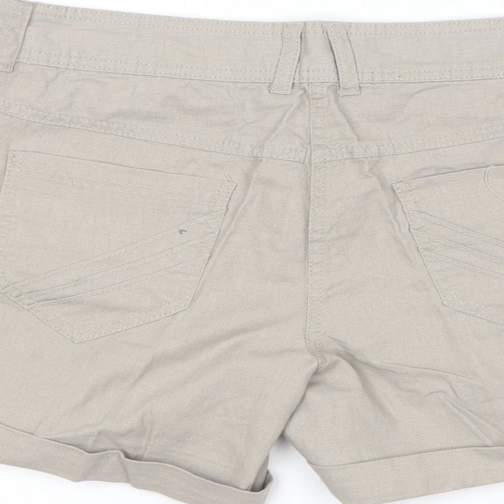George Womens Brown  Linen Chino Shorts Size 14 L14 in Regular